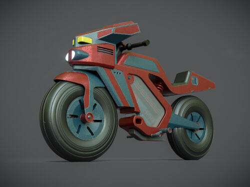 sci-fi motorbike