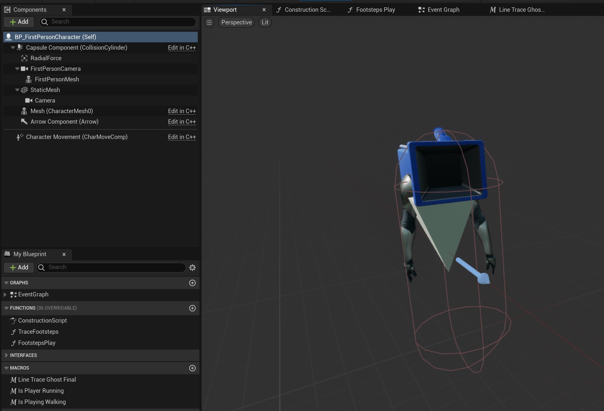 Unreal Engine First Person Ragdoll