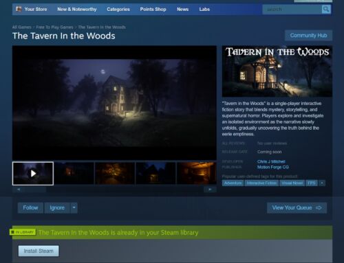 Tavern In The Woods – On Steam!
